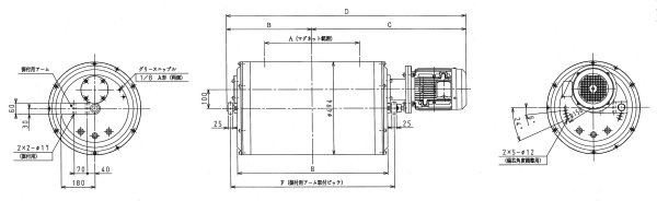 BMR-50シリーズ寸法図