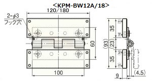 KPM-BW12A / KPM-BW18尺寸